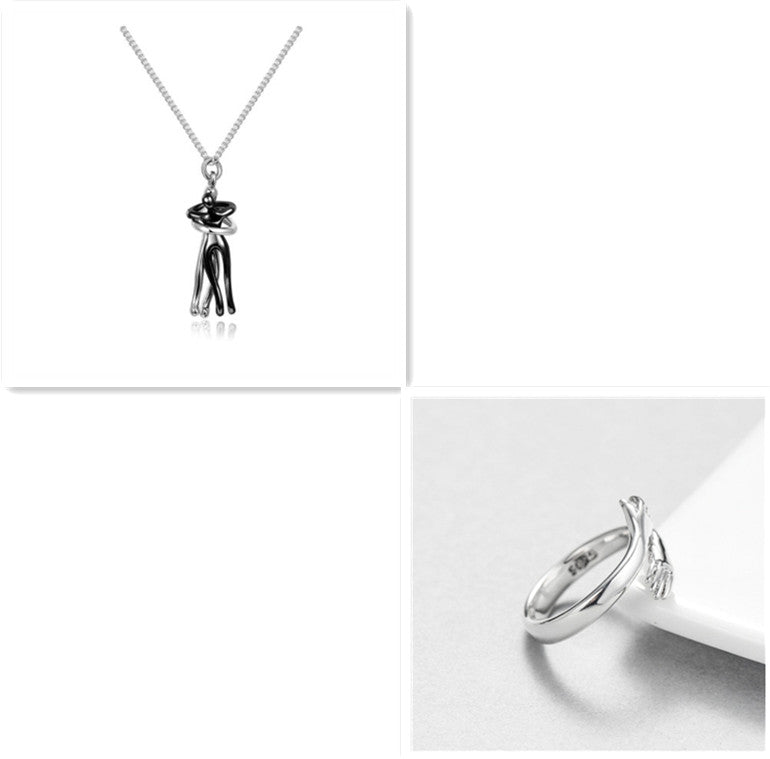 Love Hug Unisex Men Women Couple Jewelry