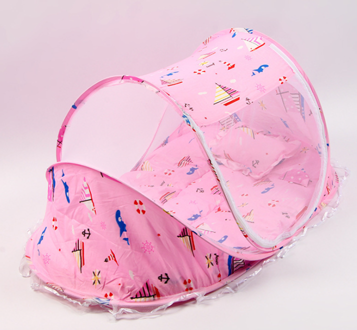 Foldable Baby Bed Net With Pillow