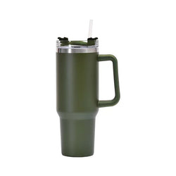 40oz Straw Coffee Insulation Cup With Handle Portable