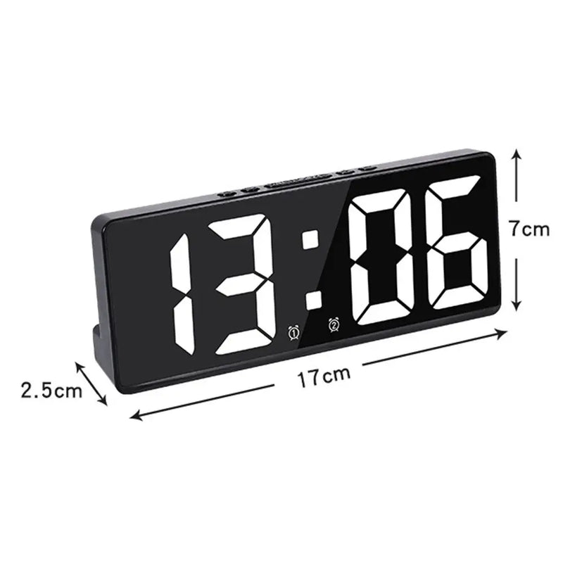 Creative Number Clock Color Nightlight Temperature