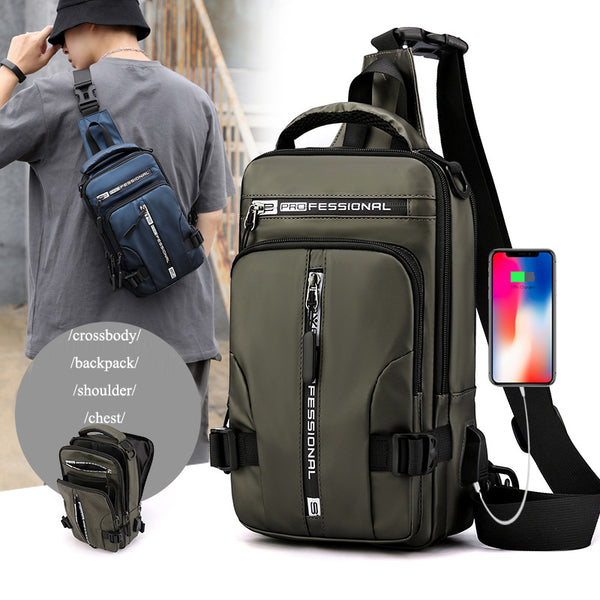 Crossbody Men Multifunctional Shoulder Chest Bags